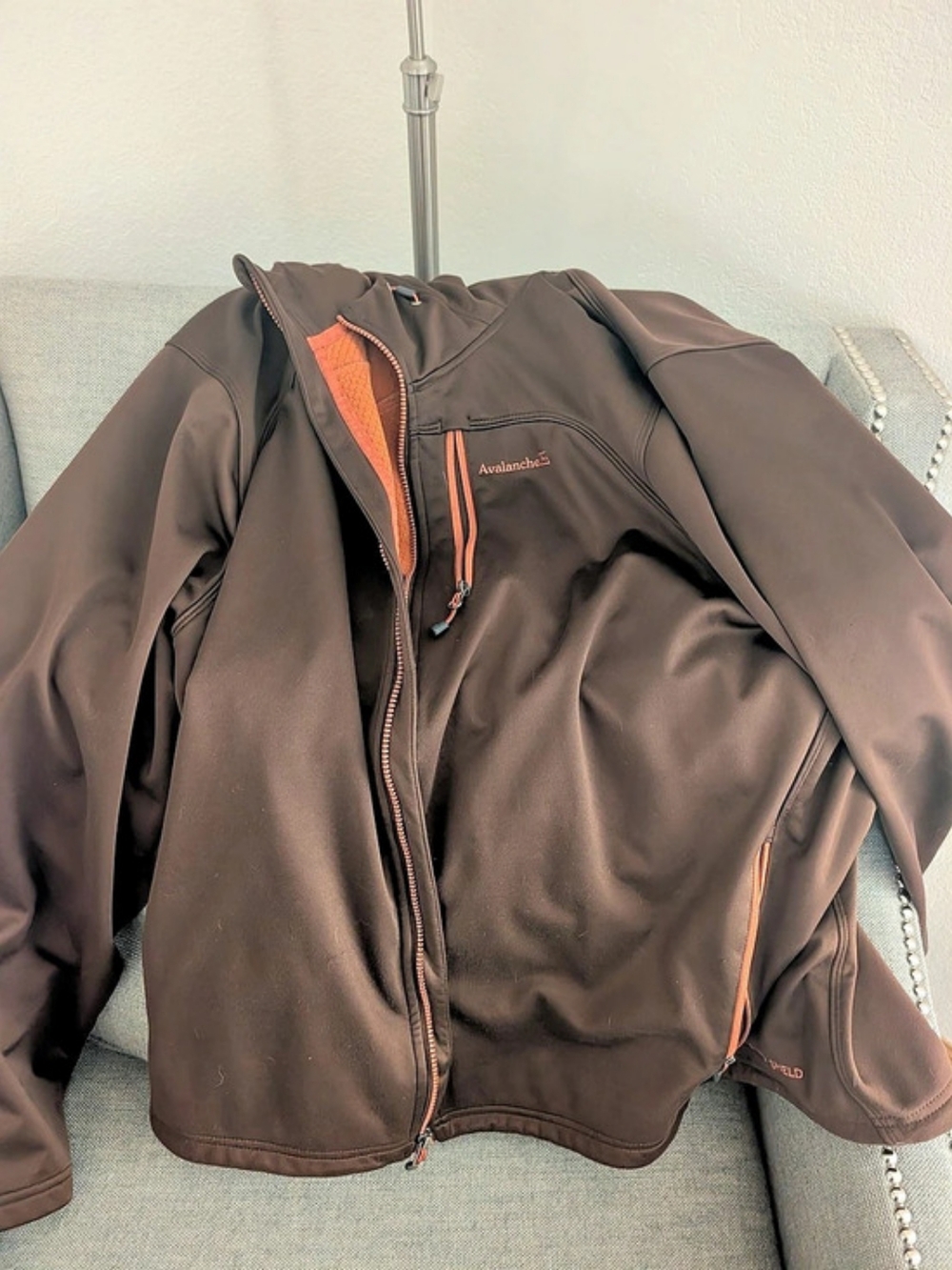 Avalanche Men's Performance Jacket Brown Orange XXL Like New